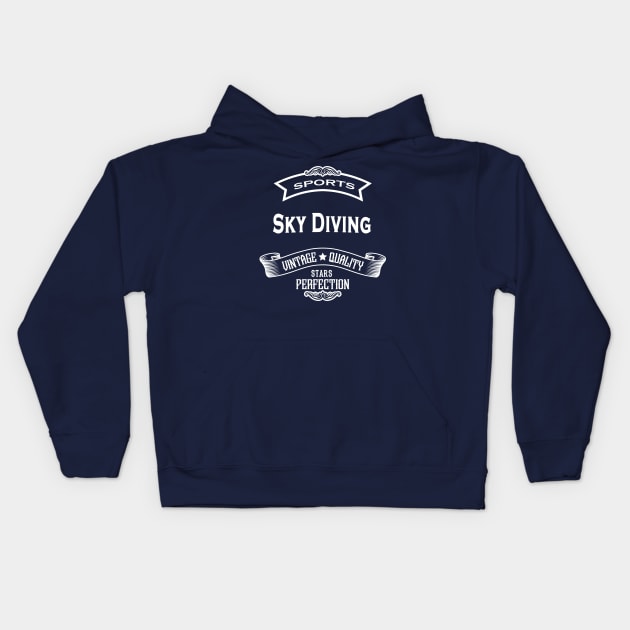 The Sky Diving Kids Hoodie by Rizaldiuk